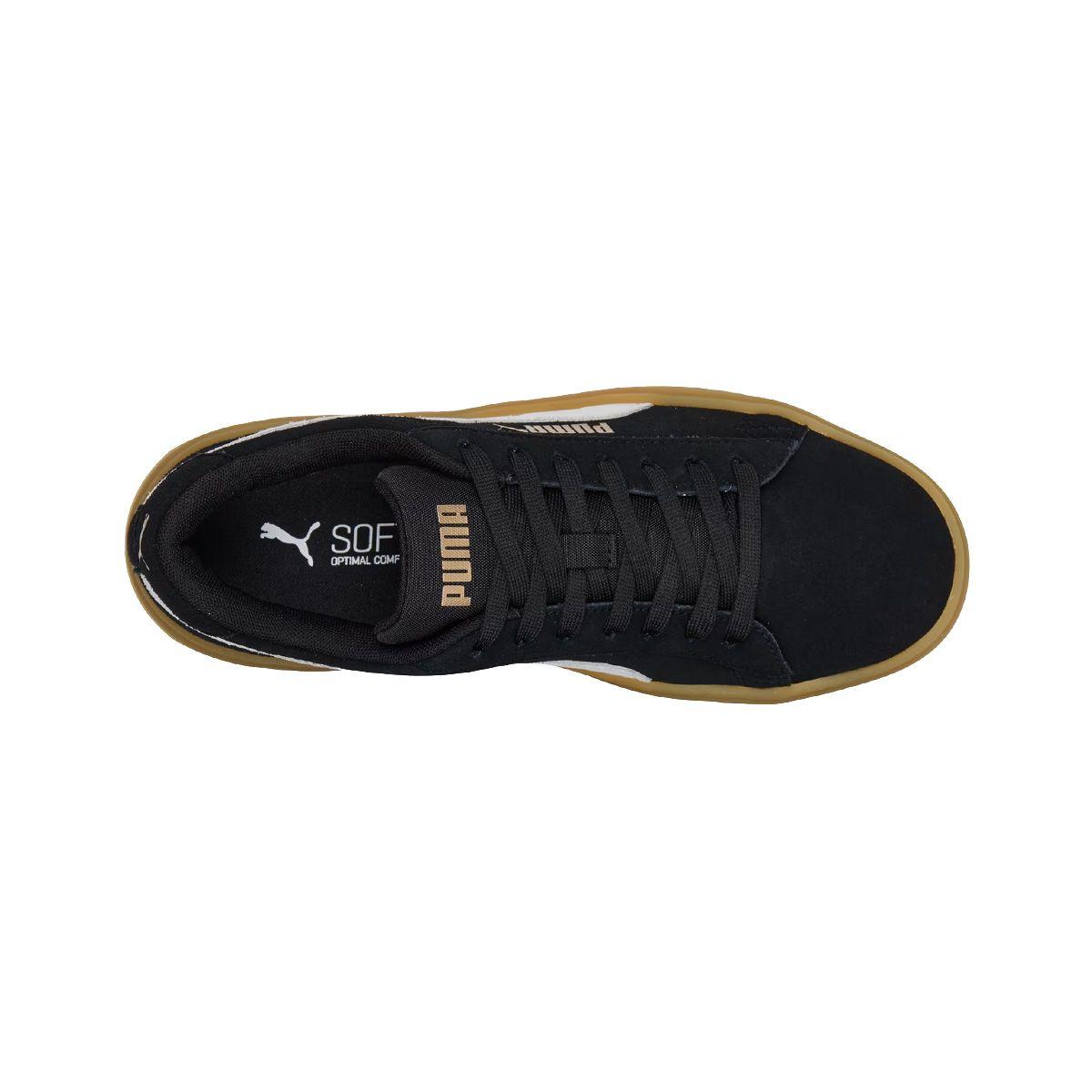 Zapatillas Urbanas Puma Smash Platform V3 Mujer Negra/Café-4