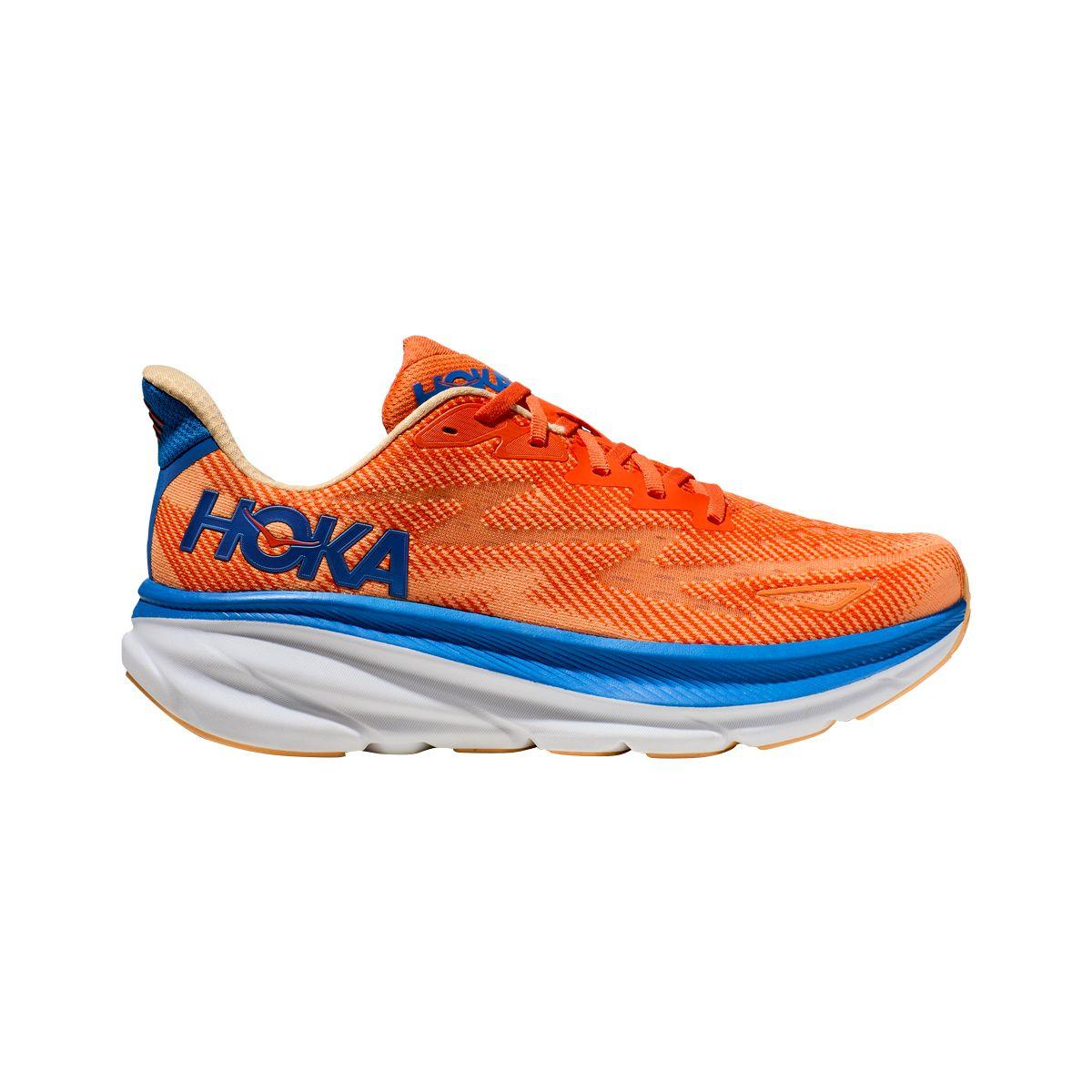 Zapatilla Hoka Clifton 9 Hombre Vibrant Orange/Impala-0