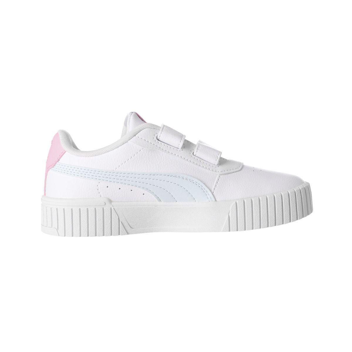 Zapatilla Puma  Carina 2.0 Niñas Blancas/Rosada-1