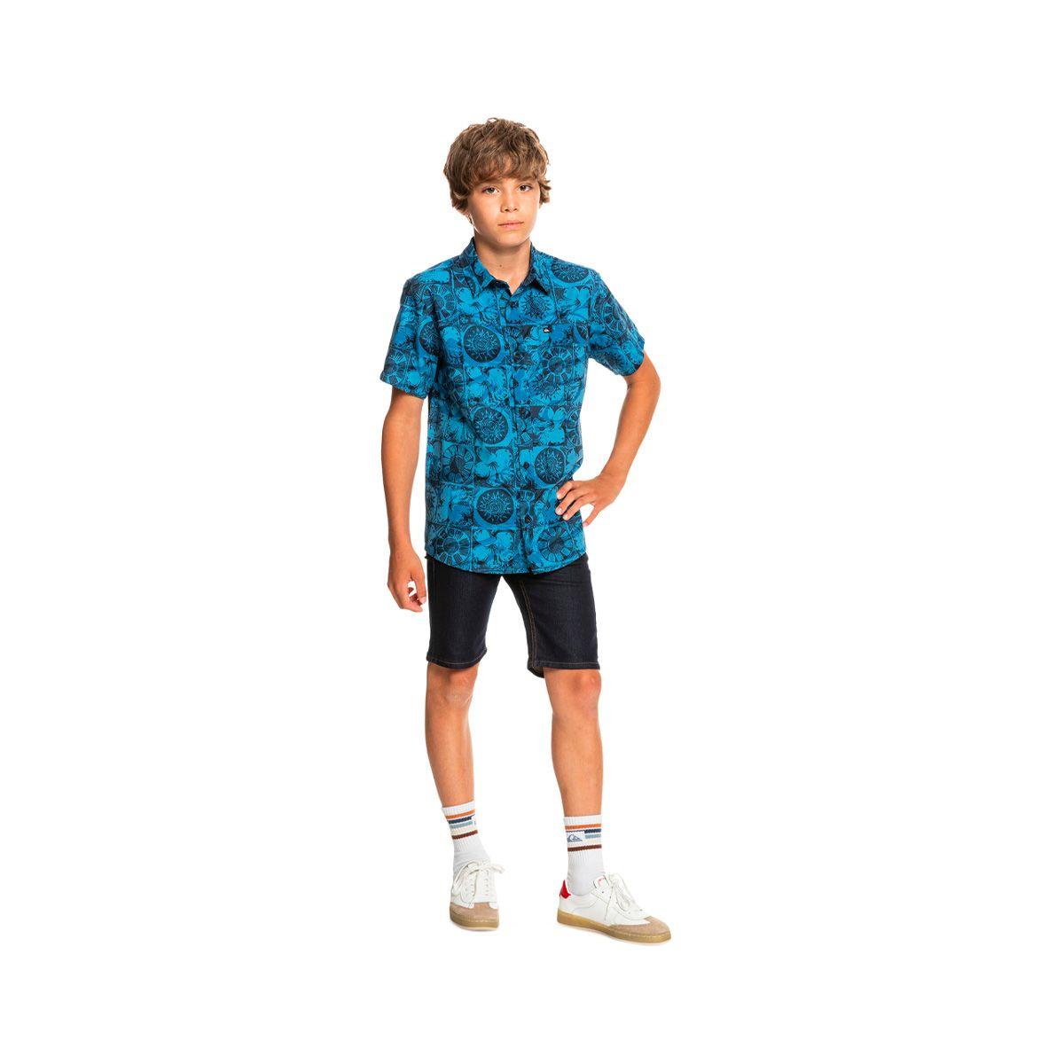 Camisa Quiksilver Checkout (8 - 16 años) Niño Azul-3