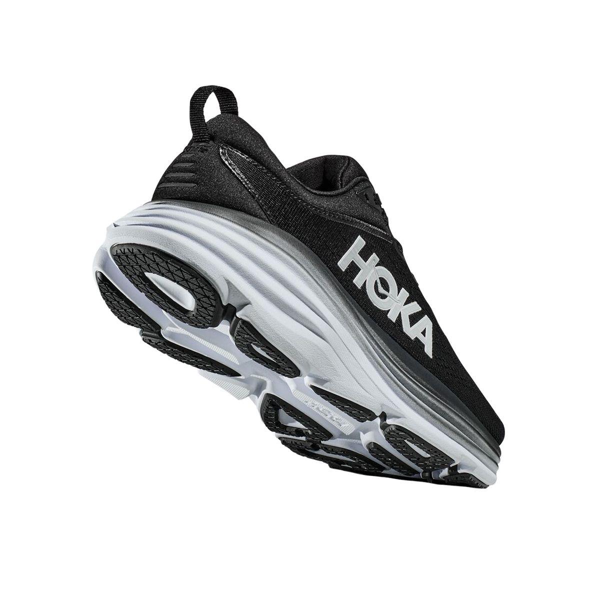 Zapatilla Hoka Bondi 8 Mujer Black/White-3