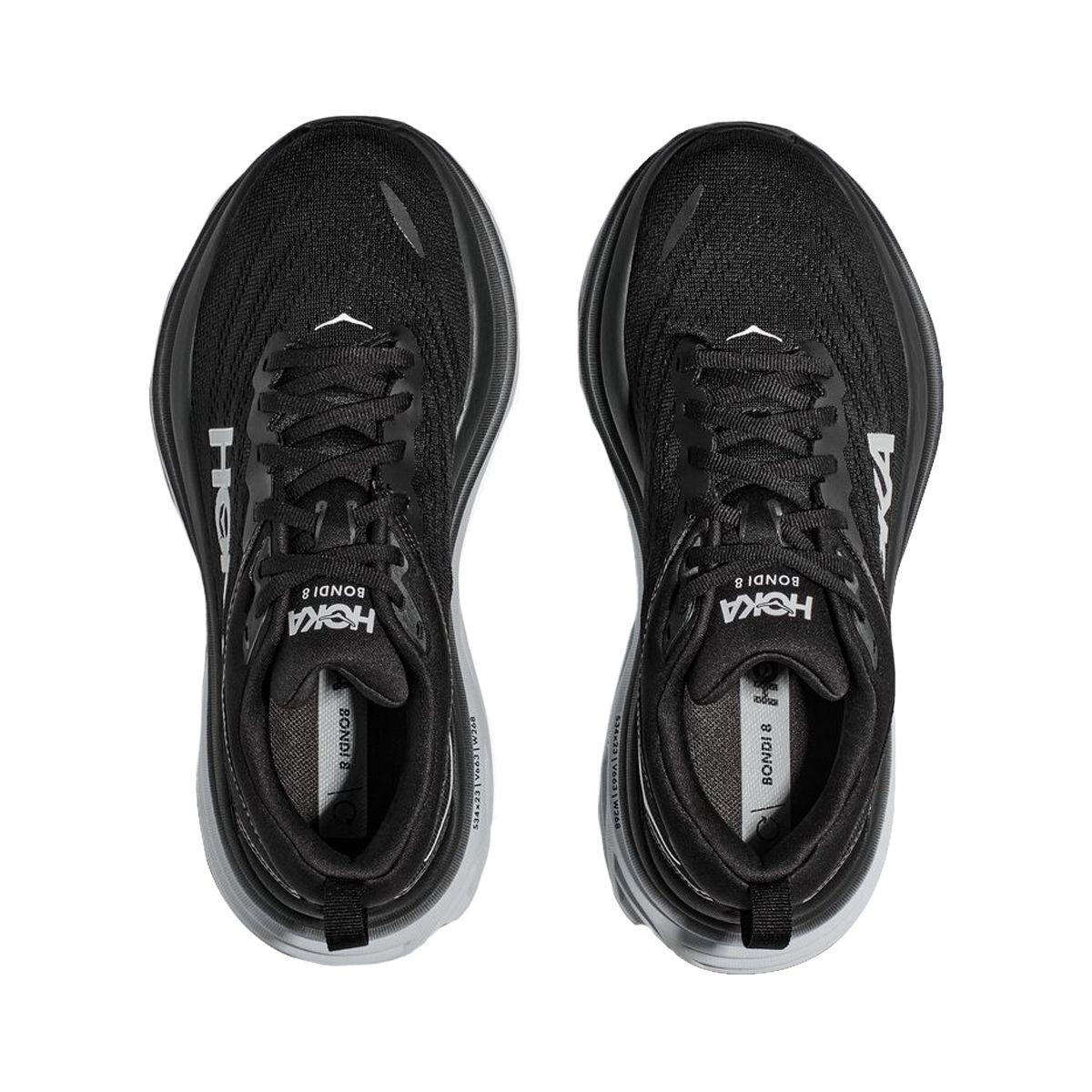 Zapatilla Hoka Bondi 8 Mujer Black/White-4