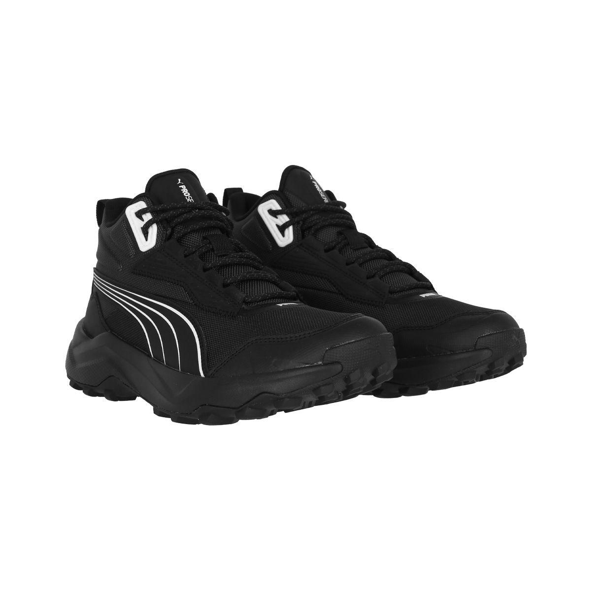 Zapatilla Puma Obstruct Pro Mid Hombre Black/Dark Coal/White-2
