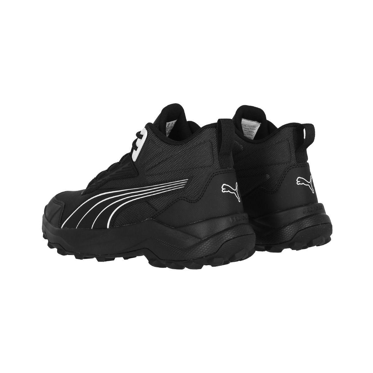 Zapatilla Puma Obstruct Pro Mid Hombre Black/Dark Coal/White-3