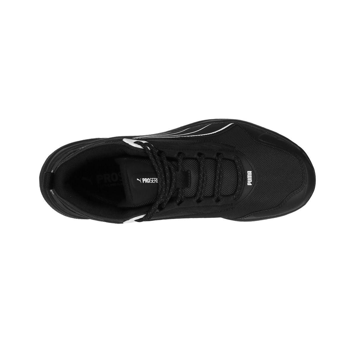 Zapatilla Puma Obstruct Pro Mid Hombre Black/Dark Coal/White-4