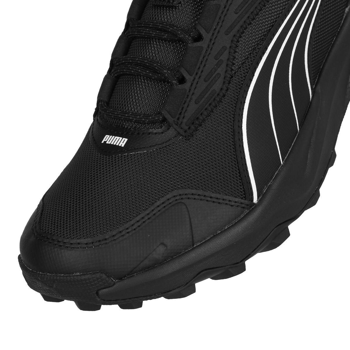 Zapatilla Puma Obstruct Pro Mid Hombre Black/Dark Coal/White-5