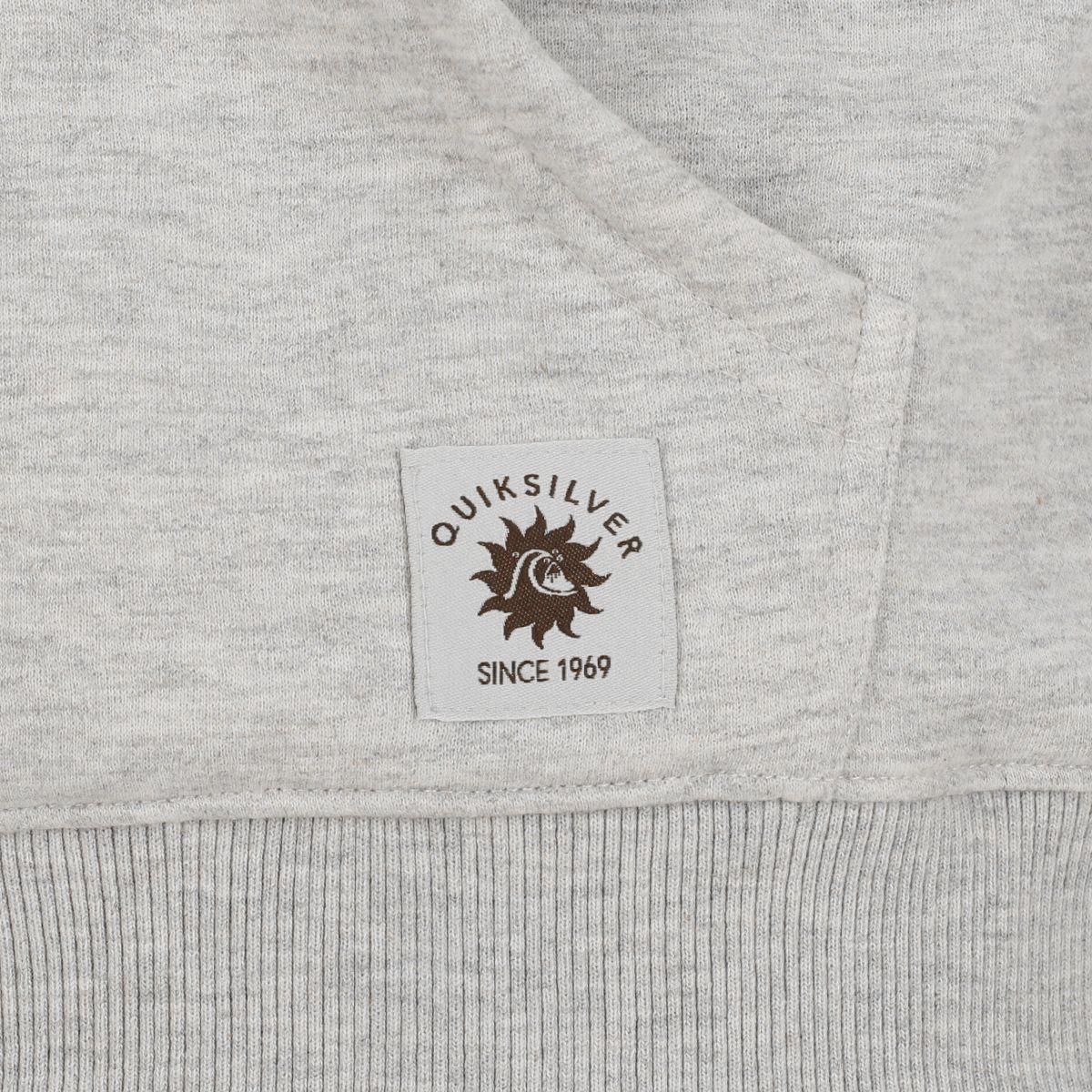 Polerón Quiksilver Basic Hombre Light Grey Melange-5