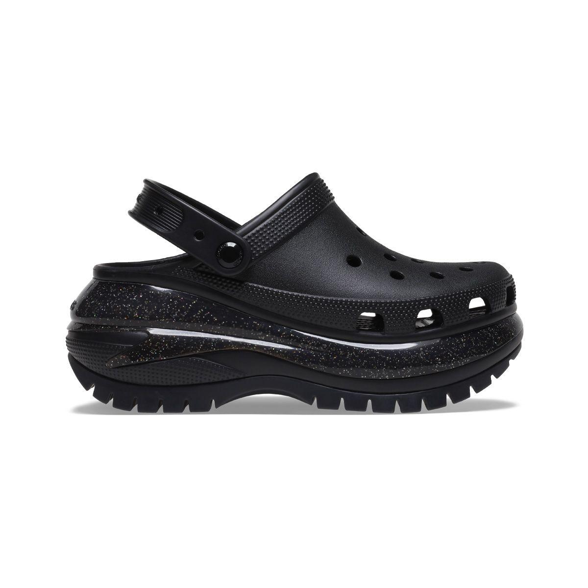 Zueco Crocs Classic Mega Crush Clog Hombre Black/Glitter-1