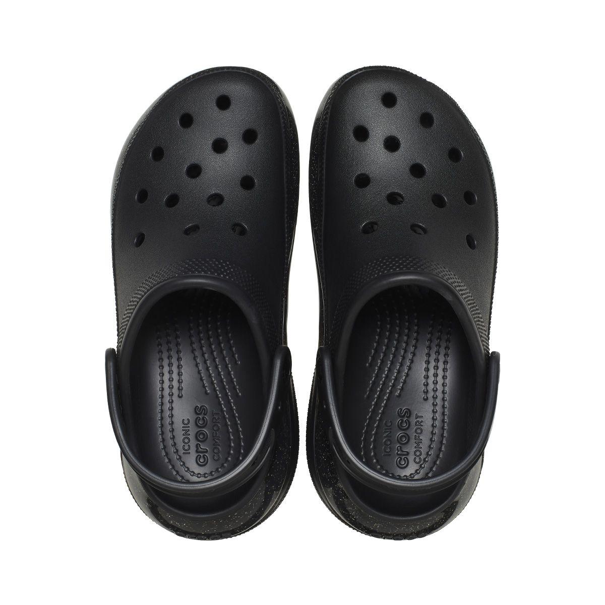 Zueco Crocs Classic Mega Crush Clog Hombre Black/Glitter-5