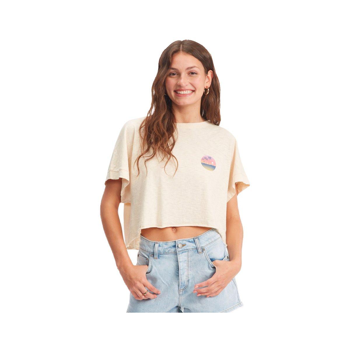 Polera Roxy When In Hawaii Mujer Beige-0