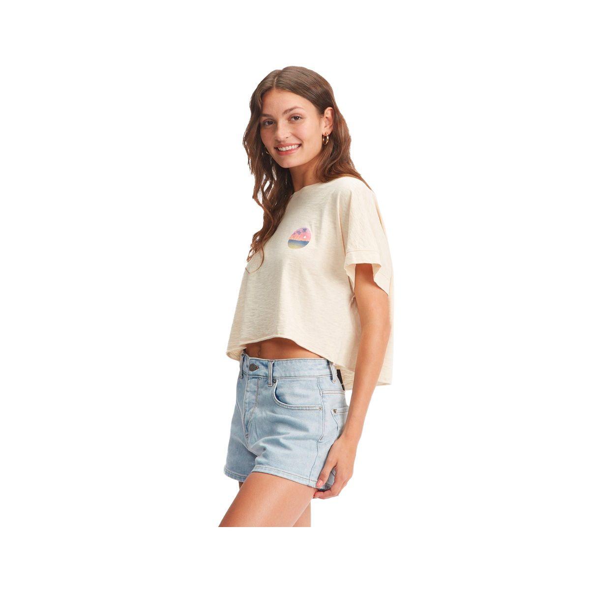 Polera Roxy When In Hawaii Mujer Beige-1