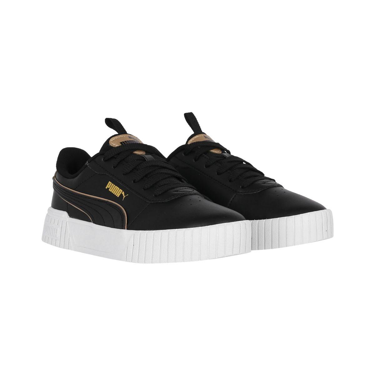 Zapatilla Puma Carina 2.0 Pop Up Mujer Black/Gold/White-1