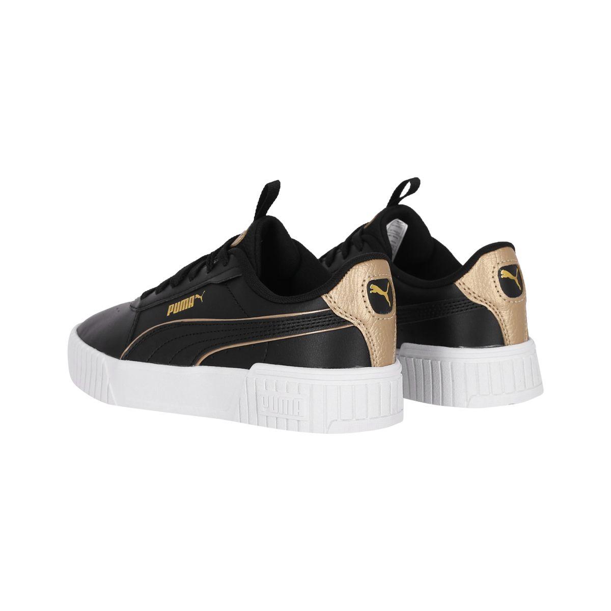 Zapatilla Puma Carina 2.0 Pop Up Mujer Black/Gold/White-2