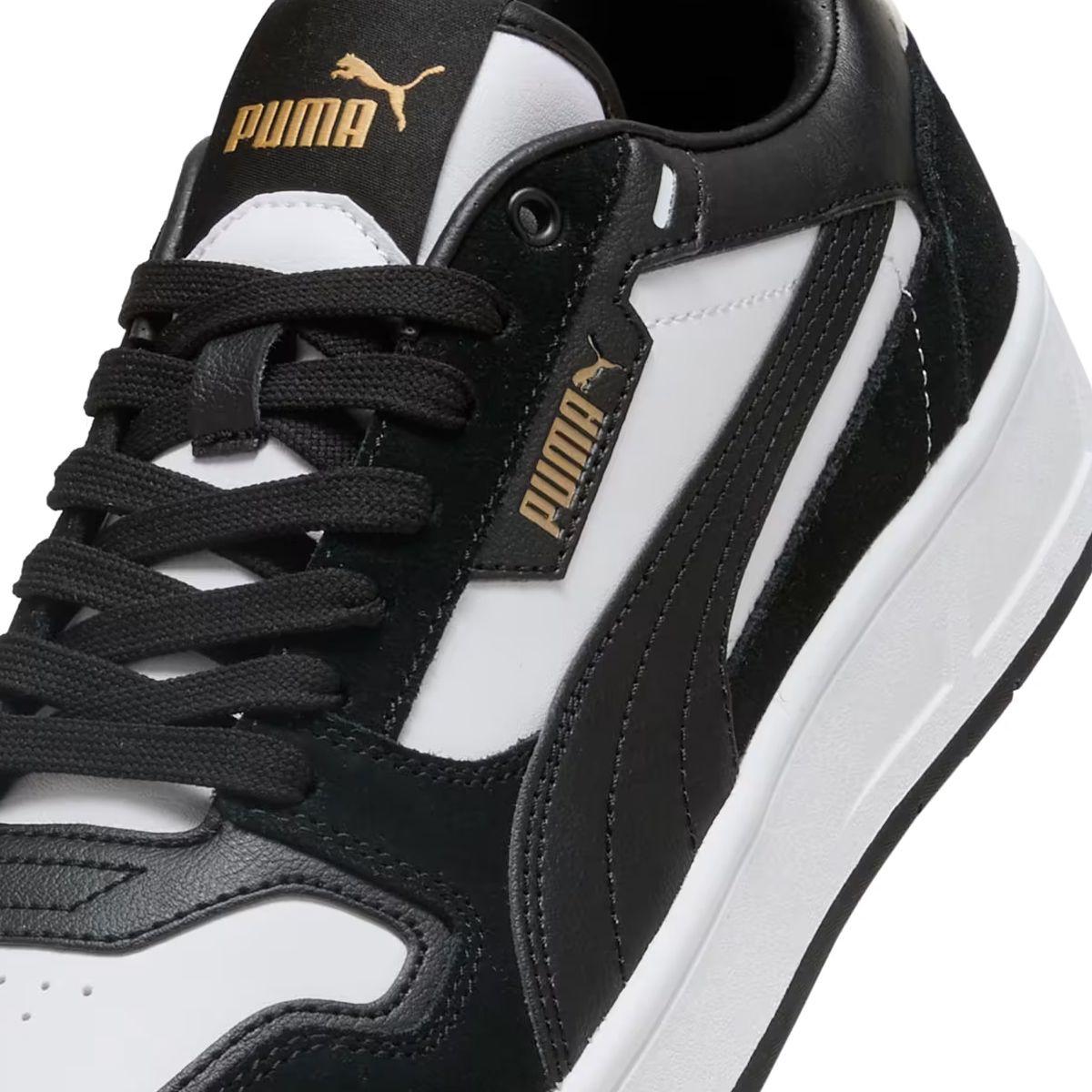 Zapatillas Hombre Court Classic Gamuza Puma Blancas/Negras-5