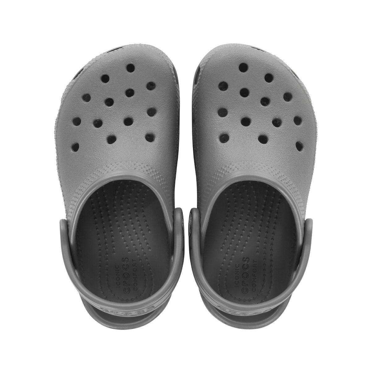 Zueco Crocs Classic Clog T SltGry Niño Grey-5