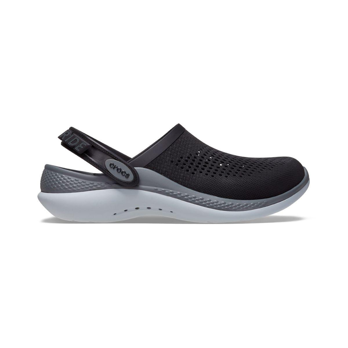 Zueco Crocs LiteRide 360 Unisex Black/Slate Grey-1