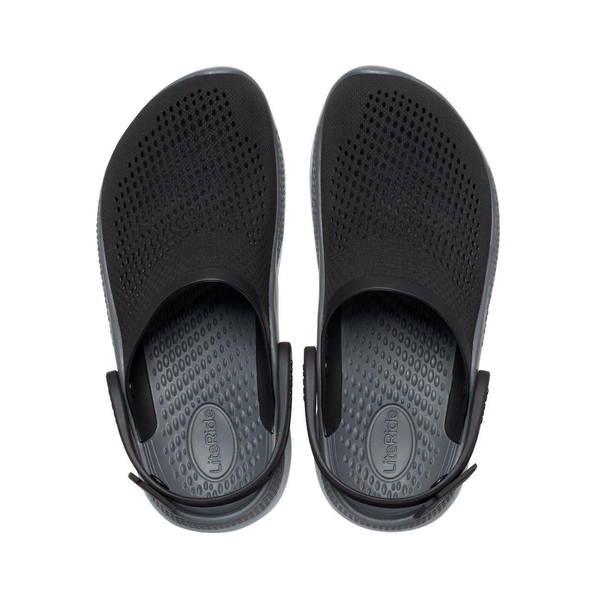 Zueco Crocs LiteRide 360 Unisex Black/Slate Grey-5