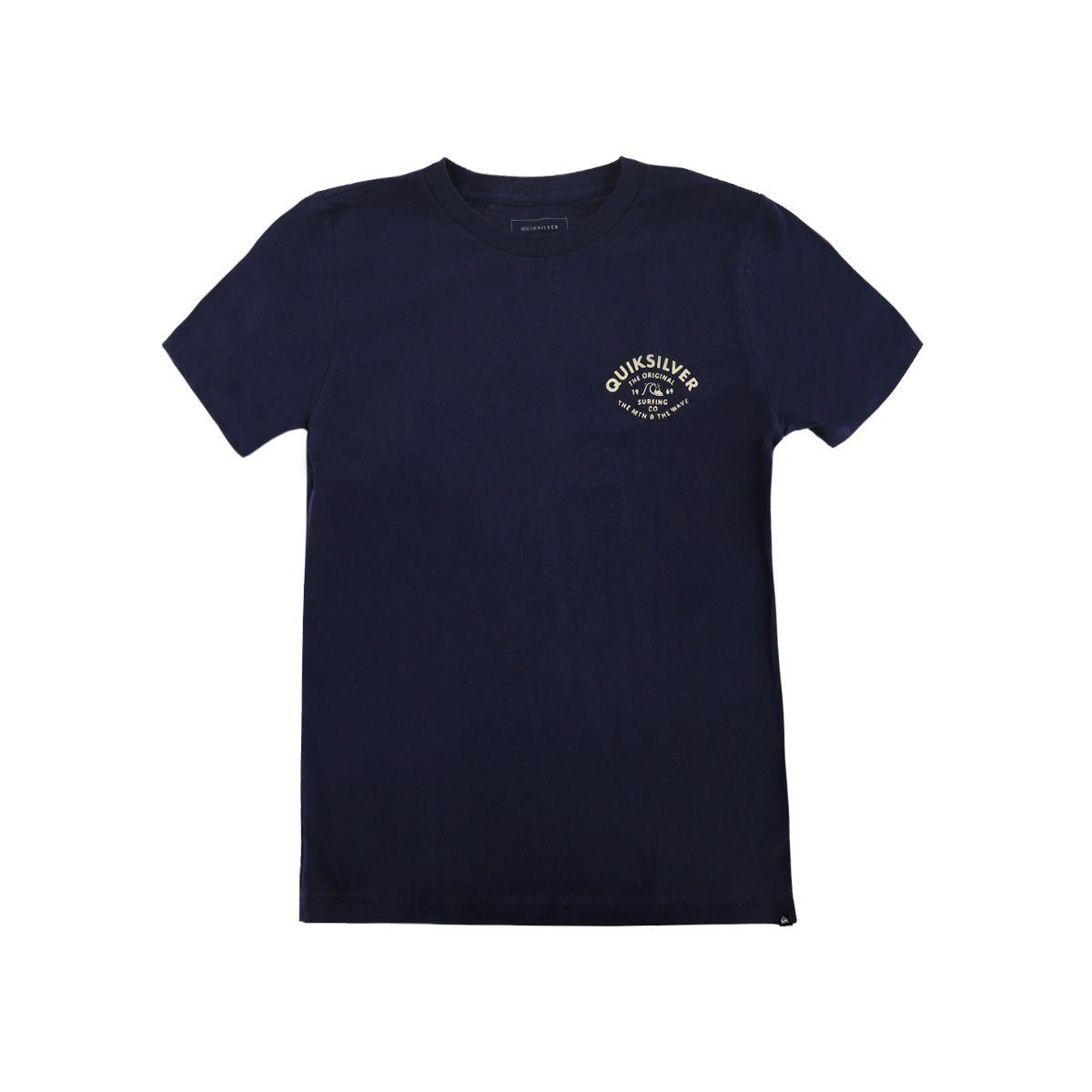 Polera  Quiksilver Script Talk  (10-14 años) Niño Azul-0