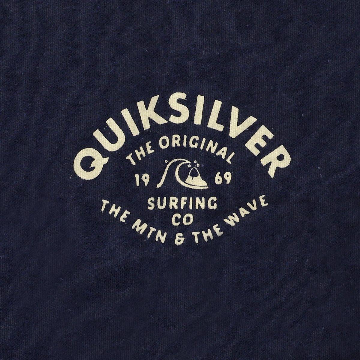 Polera  Quiksilver Script Talk  (10-14 años) Niño Azul-2