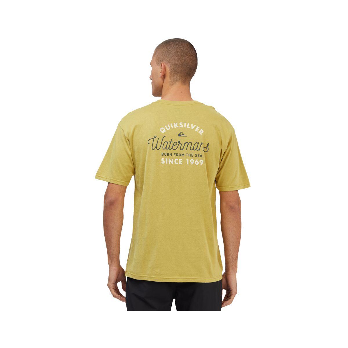 Polera Quiksilver Waterman Up Country Hombre Burnished Gold-1