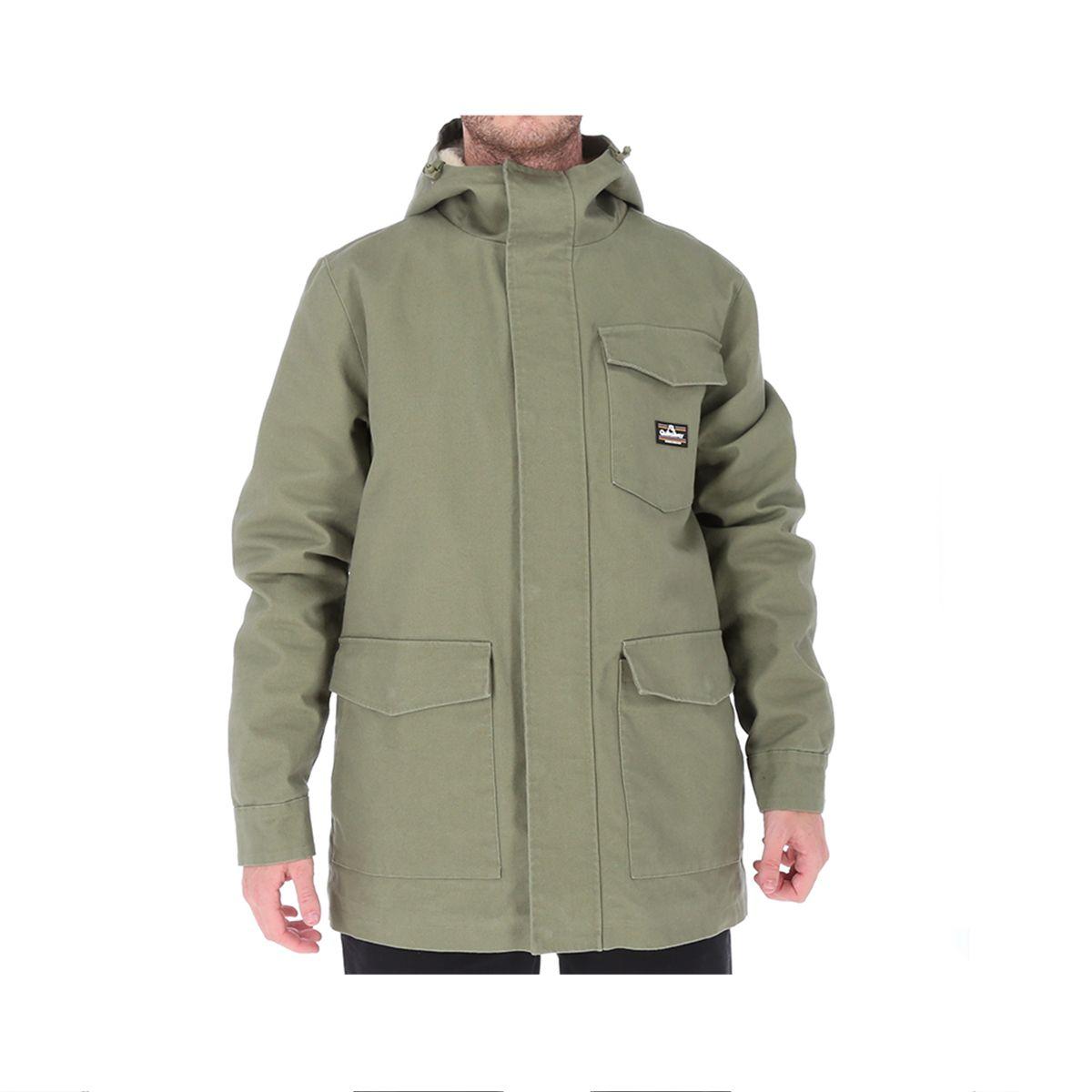 Chaqueta Quiksilver Canvas Hombre Burnt Olive-0