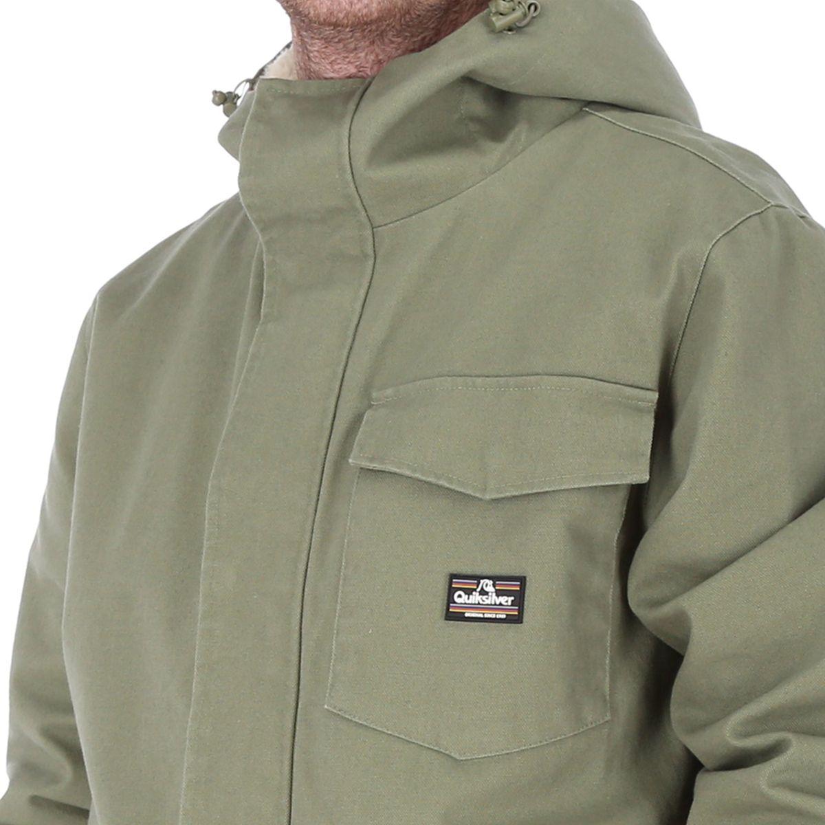Chaqueta Quiksilver Canvas Hombre Burnt Olive-3