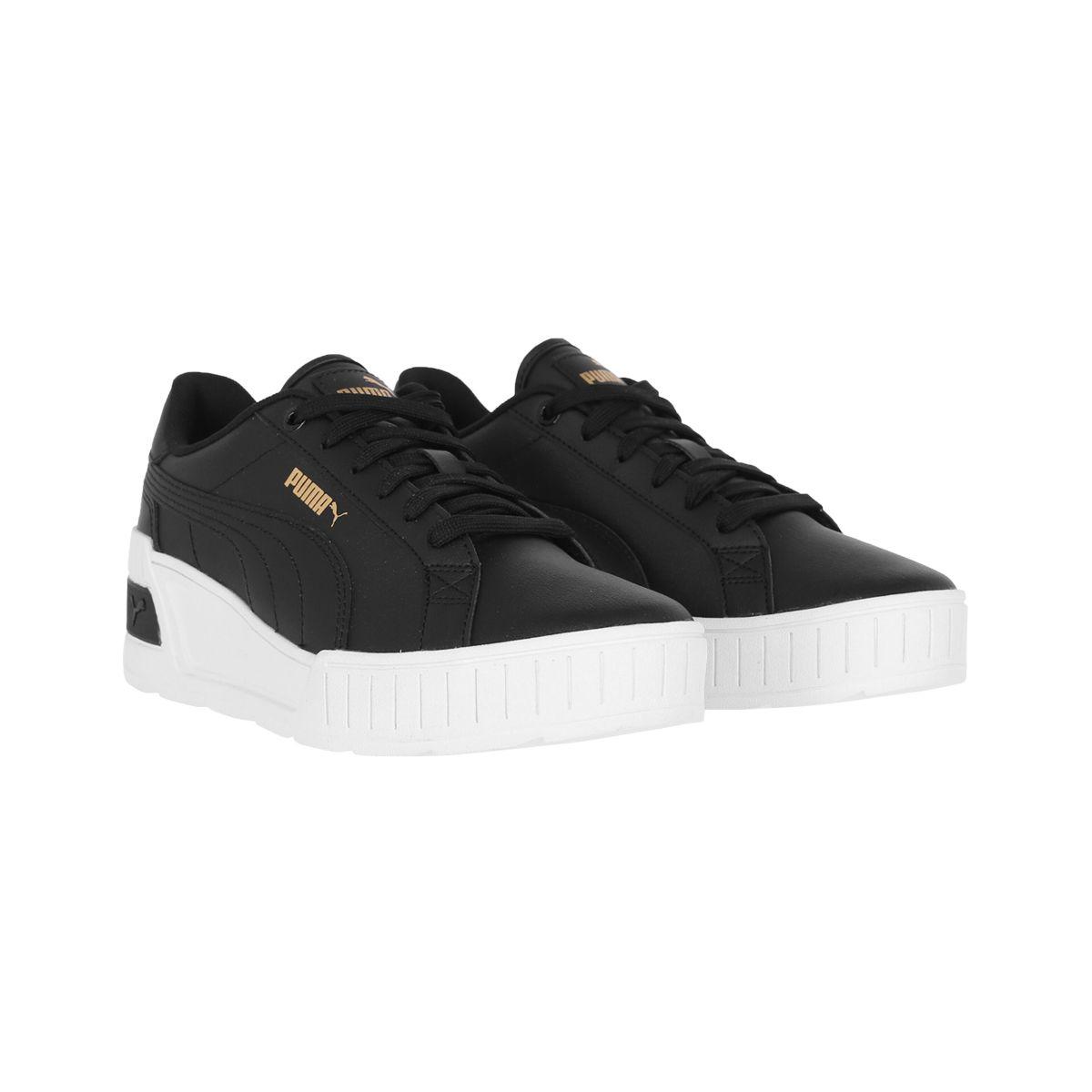 Zapatilla Puma Karmen Wedge Mujer Black/Gold-2