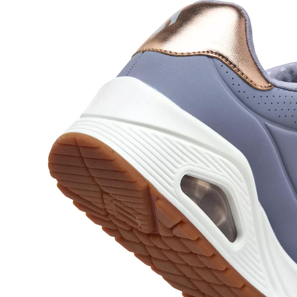 Zapatillas Mujer Uno-Shimmer Away Skechers Lilas/Blancas-5