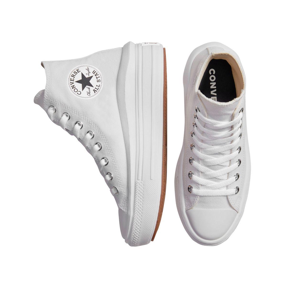 Zapatillas Converse Chuck Taylor All Star Move Mujer White-3