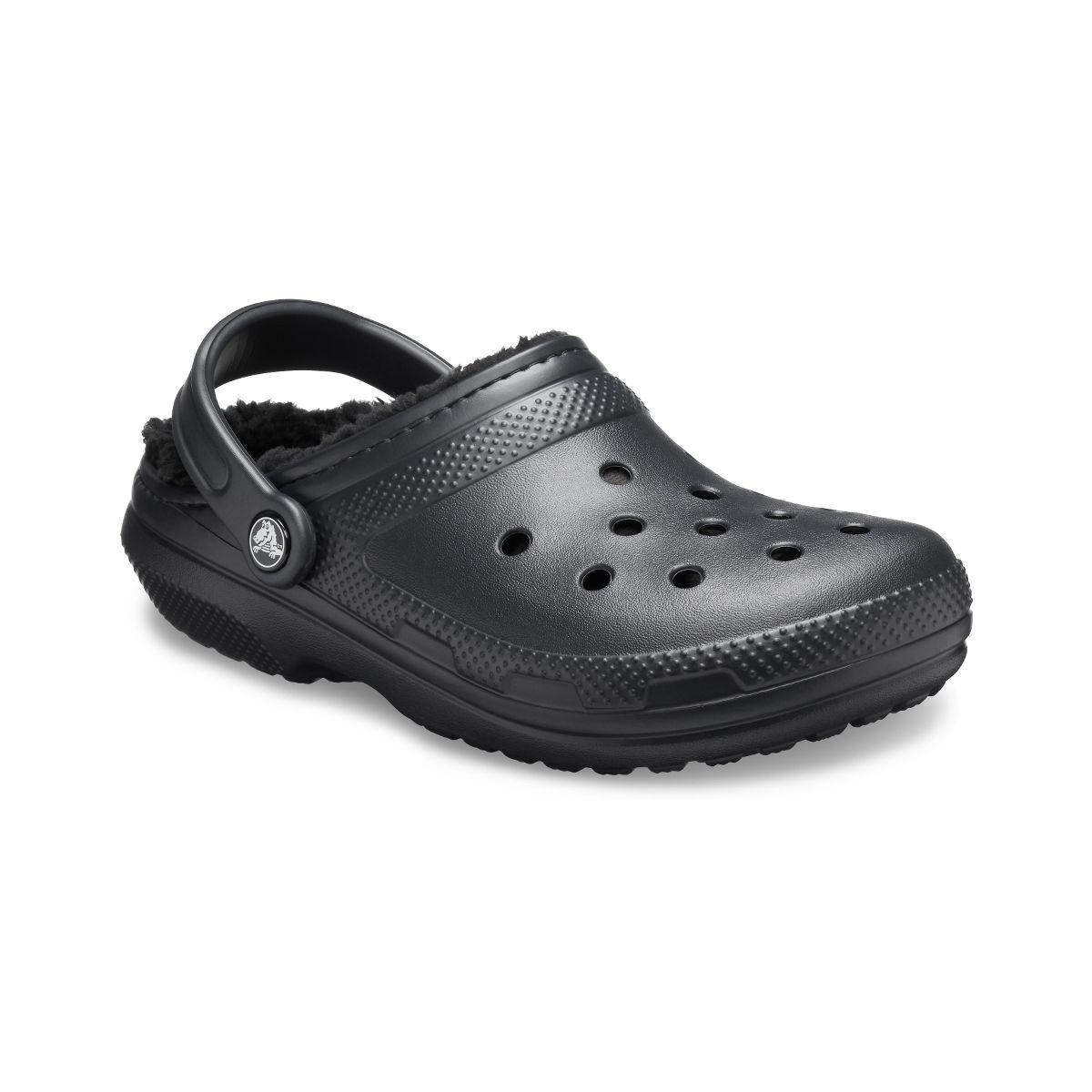Zuecos Unisex Crocs Classic Lined Clog Black/black-0