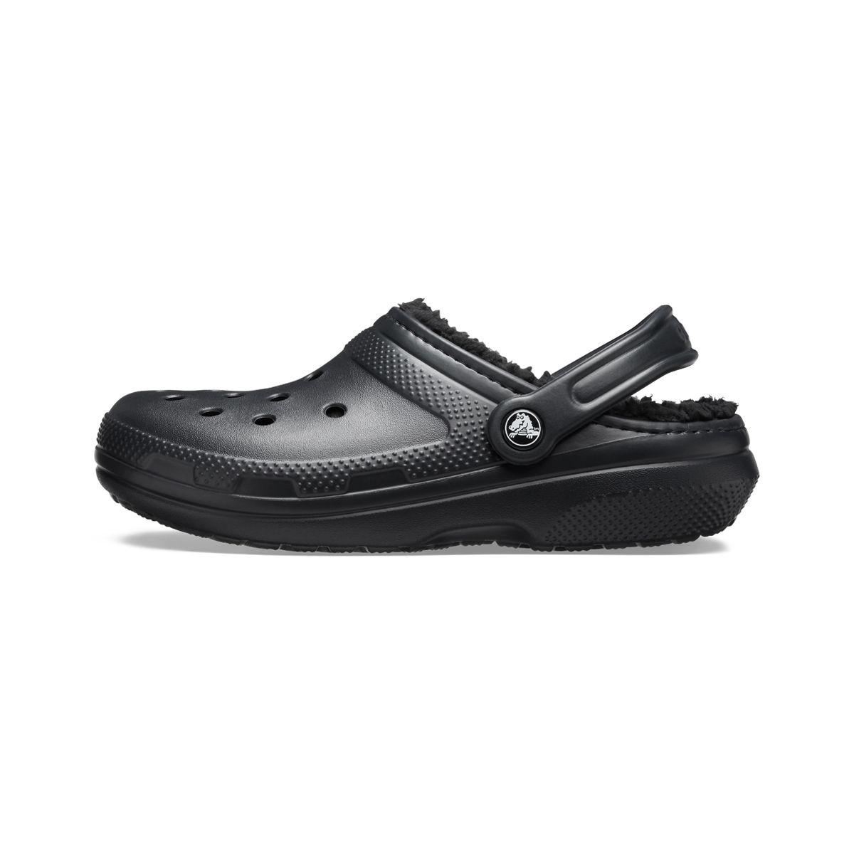 Zuecos Unisex Crocs Classic Lined Clog Black/black-2