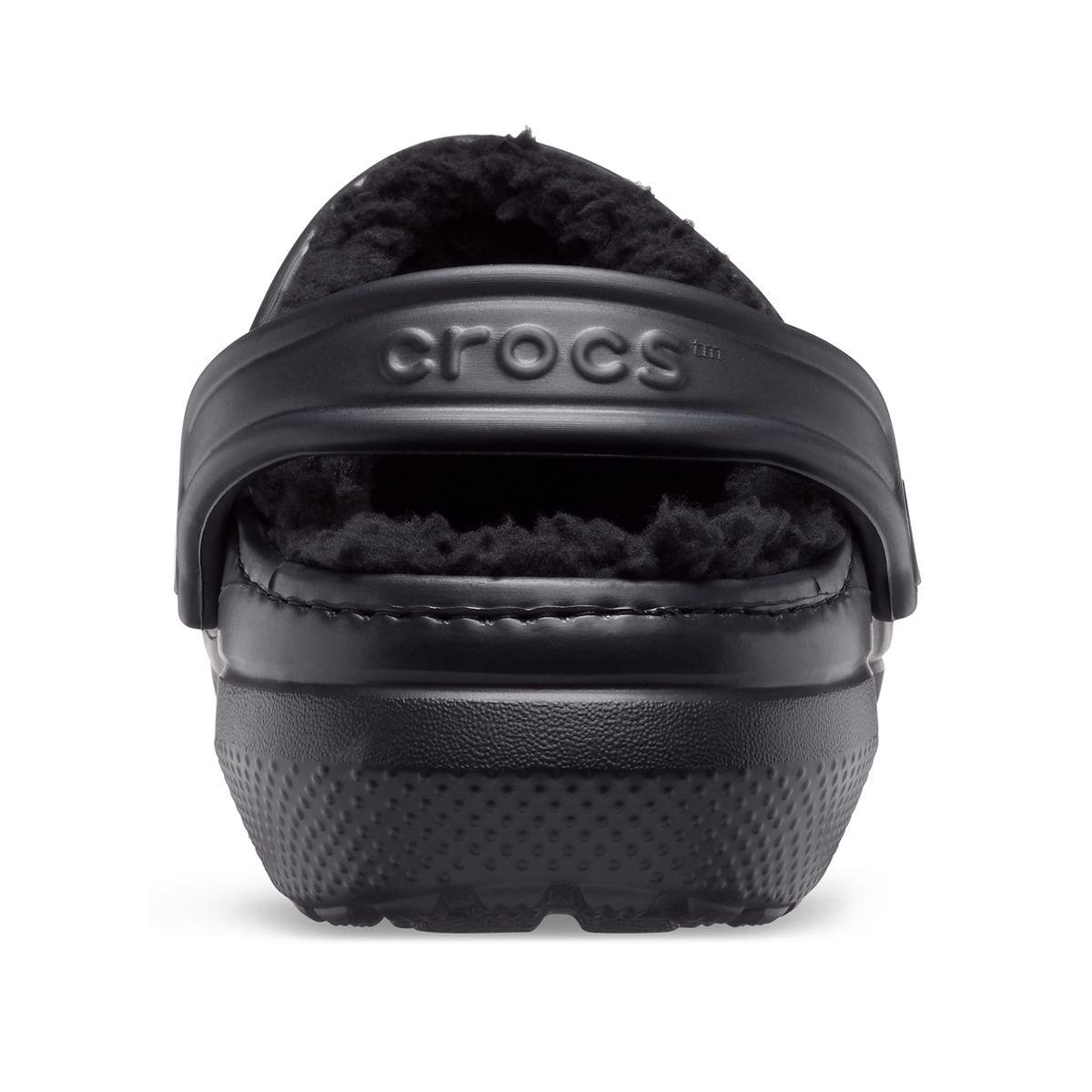 Zuecos Unisex Crocs Classic Lined Clog Black/black-4