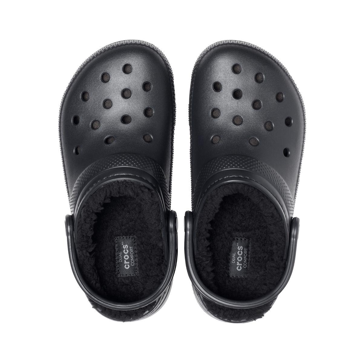 Zuecos Unisex Crocs Classic Lined Clog Black/black-5