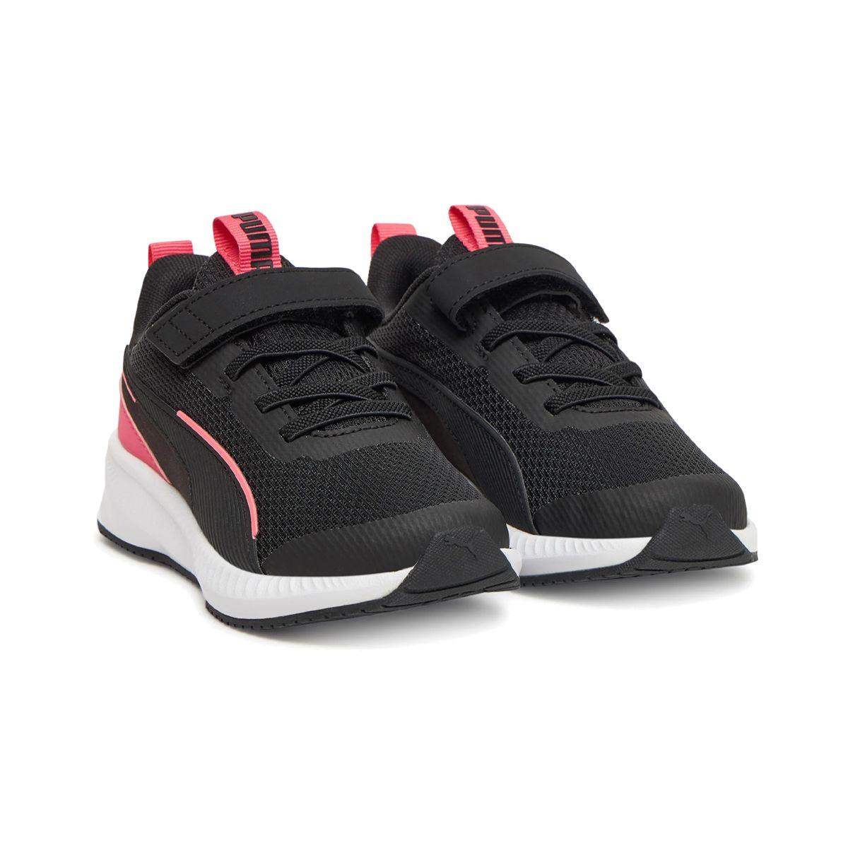 Zapatillas Niñas Flyer 3 Puma Negras/Rosadas-2