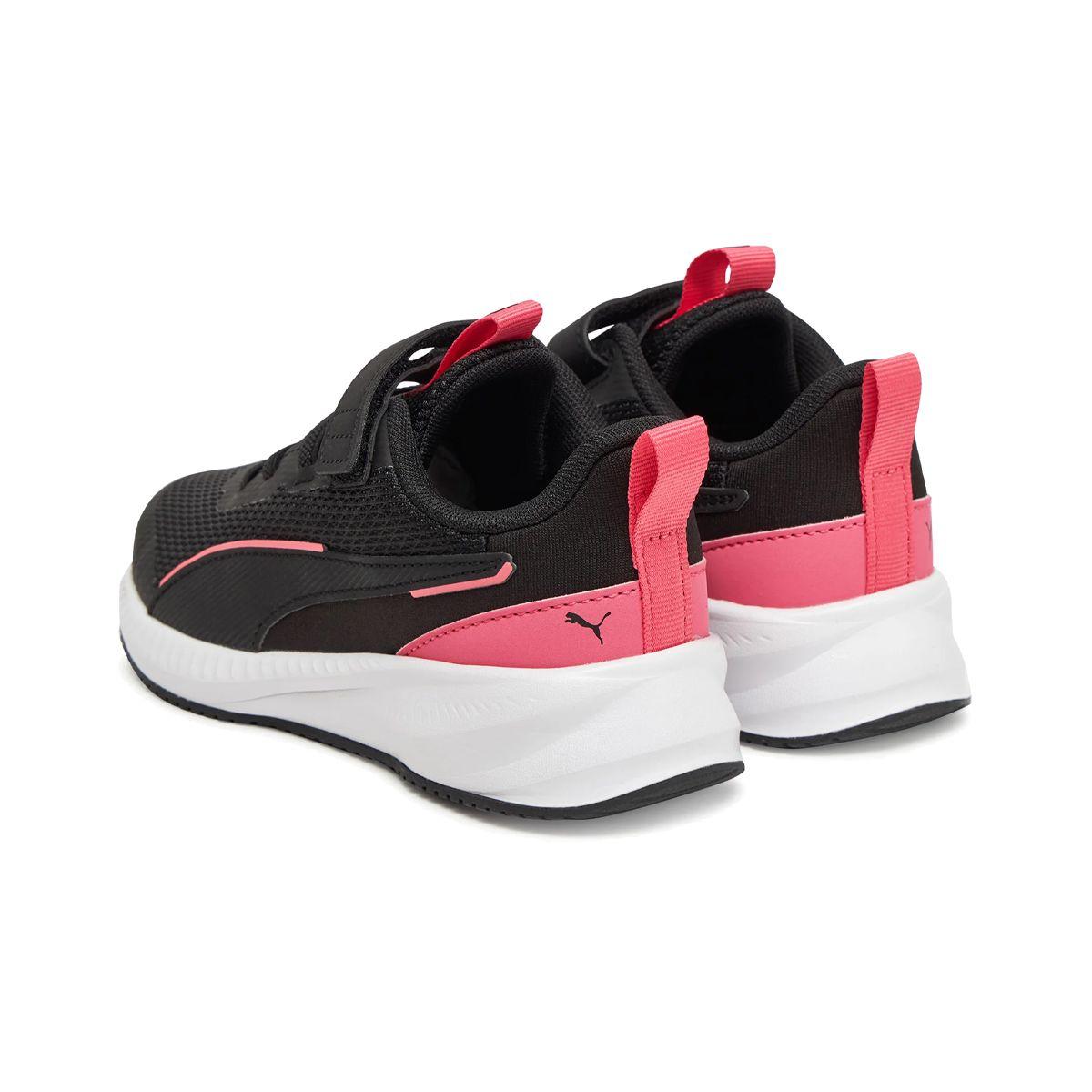 Zapatillas Niñas Flyer 3 Puma Negras/Rosadas-3