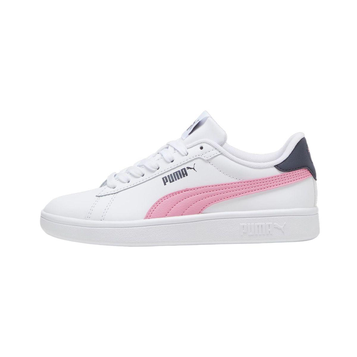 Zapatillas Urbanas Puma Smash 3.0 Leather Joven Blanca/Rosa-0