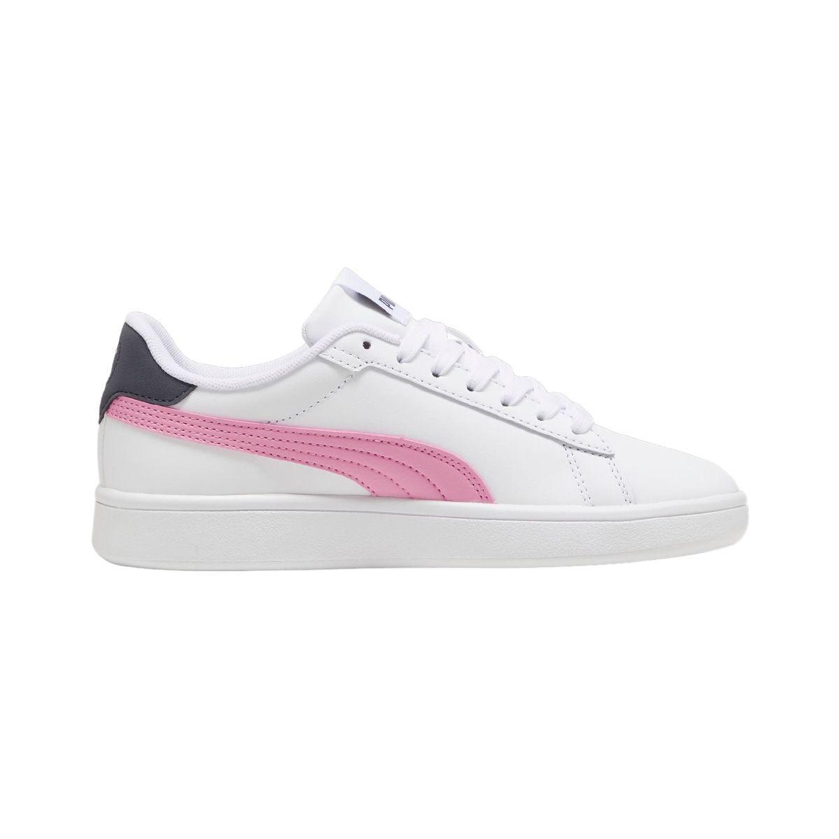 Zapatillas Urbanas Puma Smash 3.0 Leather Joven Blanca/Rosa-1