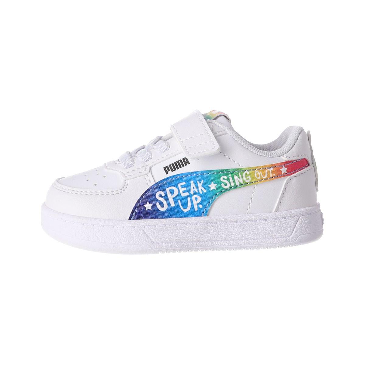 Zapatilla Puma x Trolls Caven 2.0 Niños TD Blanca/Multicolor-0
