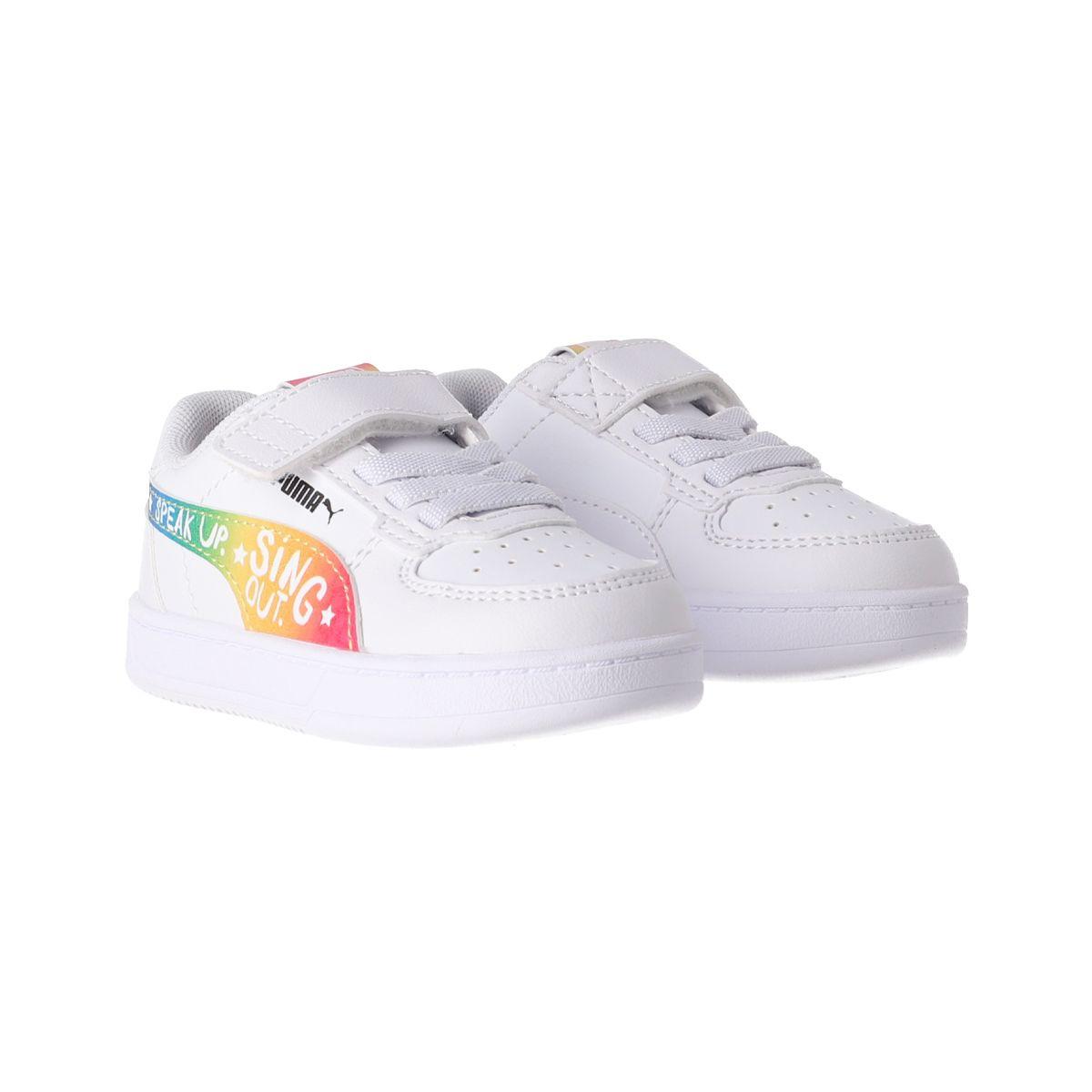 Zapatilla Puma x Trolls Caven 2.0 Niños TD Blanca/Multicolor-2