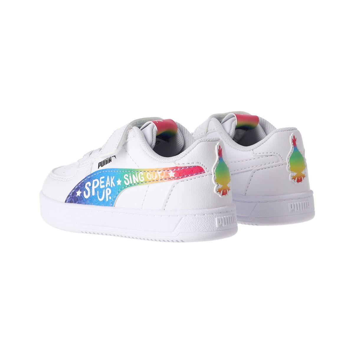 Zapatilla Puma x Trolls Caven 2.0 Niños TD Blanca/Multicolor-3