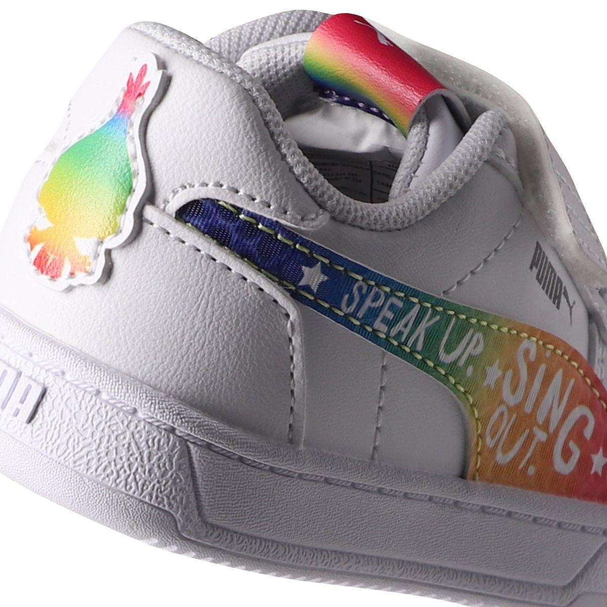 Zapatilla Puma x Trolls Caven 2.0 Niños TD Blanca/Multicolor-5