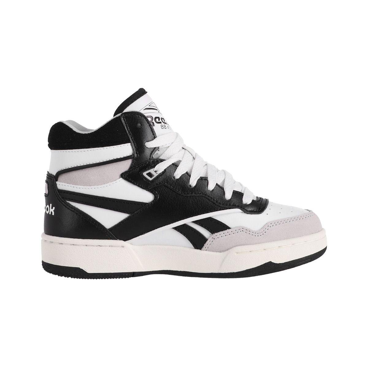 Zapatilla Reebok BB 4000 II Mid Niño Blancas/Negras-1