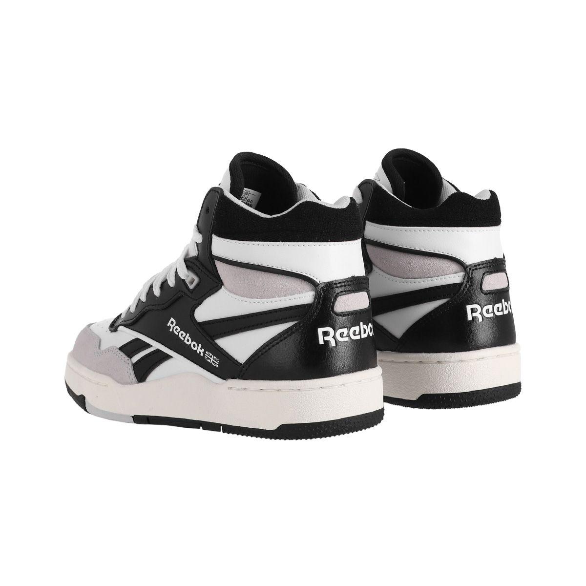Zapatilla Reebok BB 4000 II Mid Niño Blancas/Negras-3