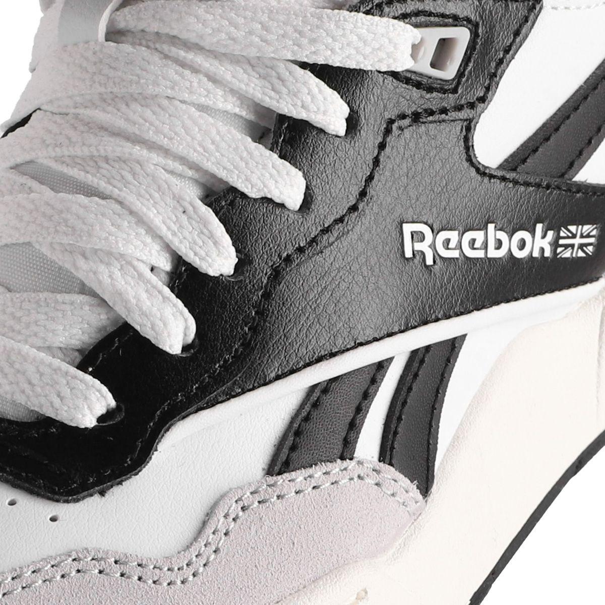 Zapatilla Reebok BB 4000 II Mid Niño Blancas/Negras-5