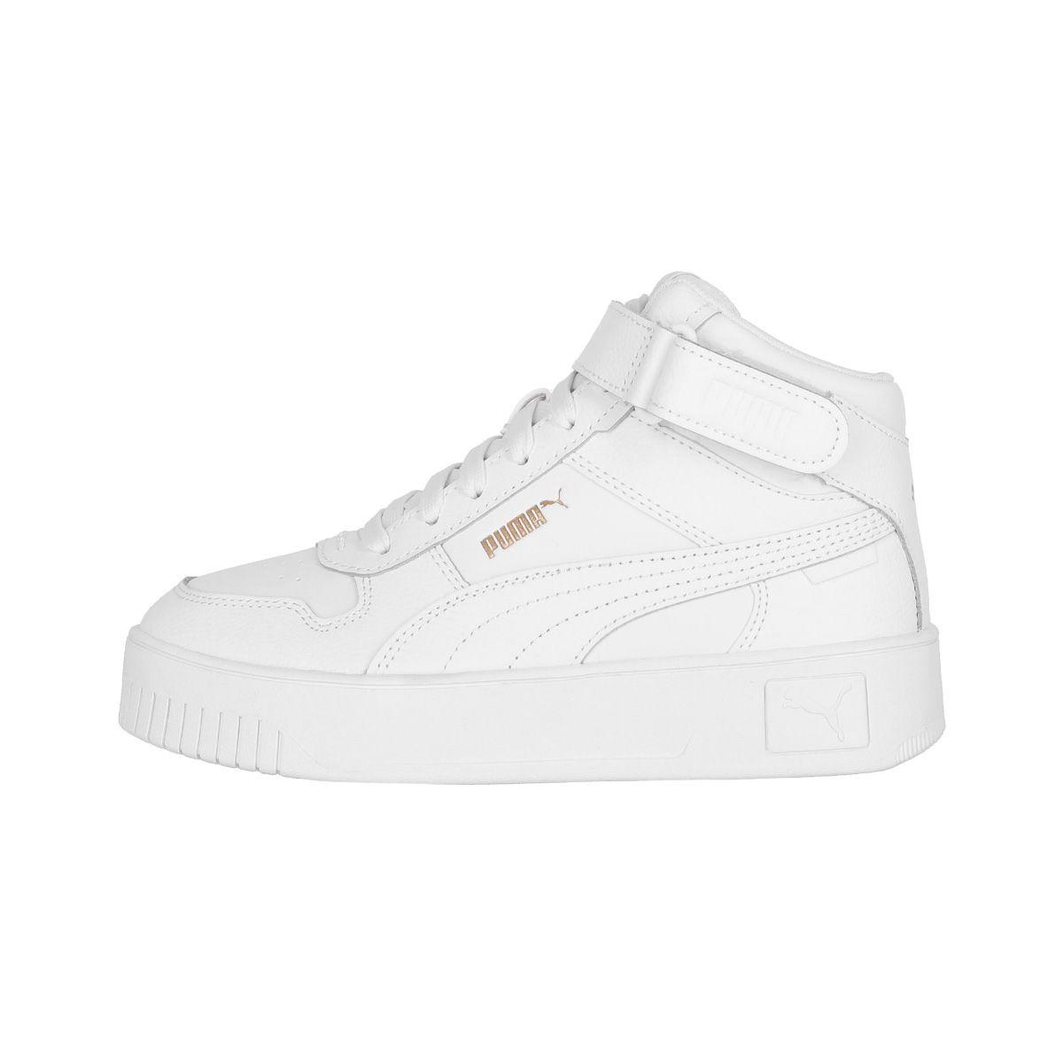 Zapatilla Puma Carina Street Mid Mujer White/Gold-0