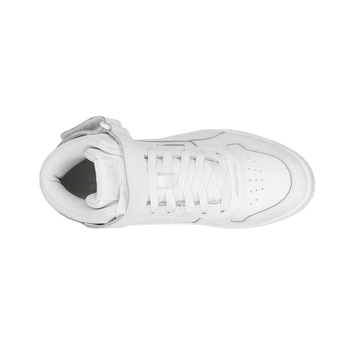 Zapatilla Puma Carina Street Mid Mujer White/Gold-4
