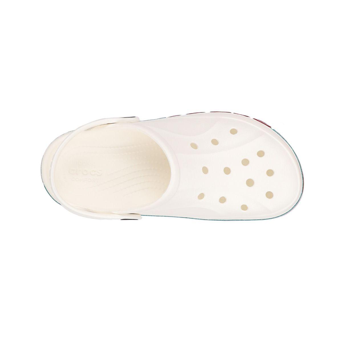 Zueco Niño  Crocs Bayaband Rainbow Glitter Blanco-4