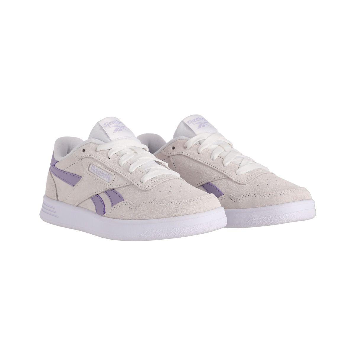 Zapatilla Reebok Court Advance Mujer Grises/Moradas-2