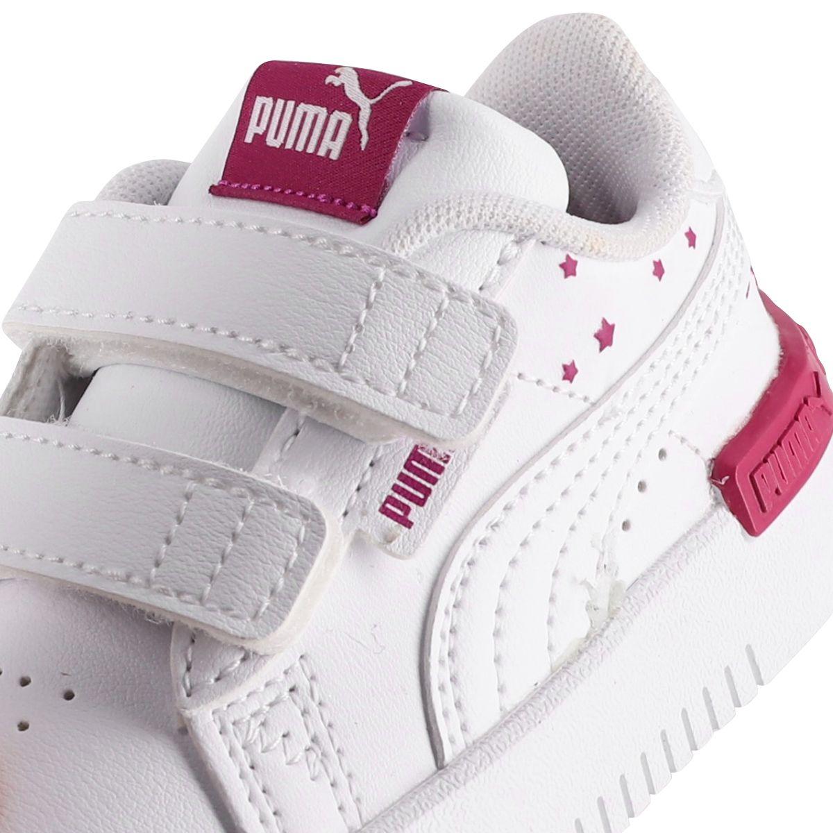 Zapatilla Puma Jada Stars V Niños TD Blancas/Moradas-5