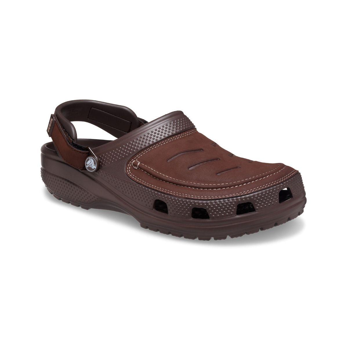 Zueco Hombre  Crocs Yukon Vista II Literide Café-0